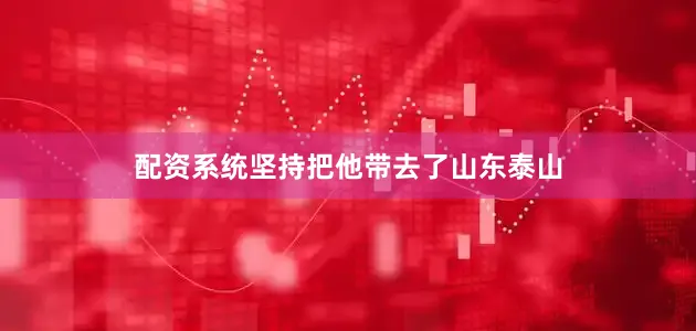 配资系统坚持把他带去了山东泰山